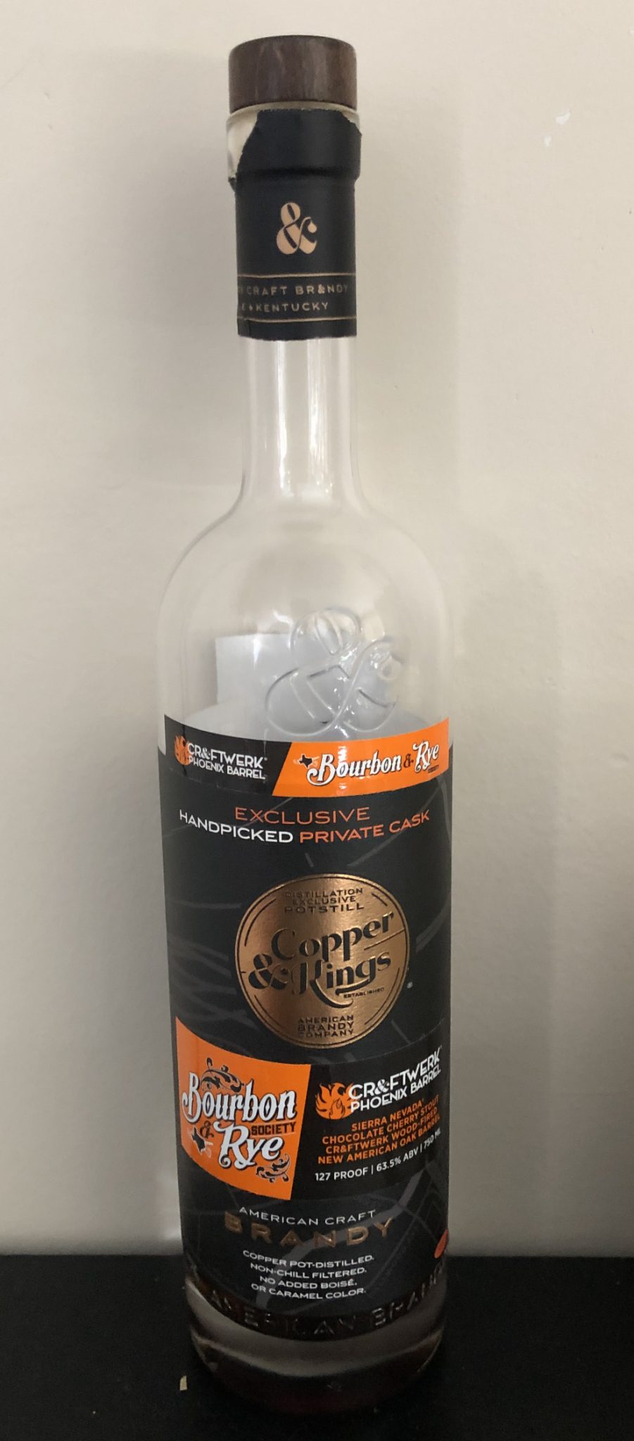 Copper and Kings American Brandy Selection Bourbon and Rye Selection